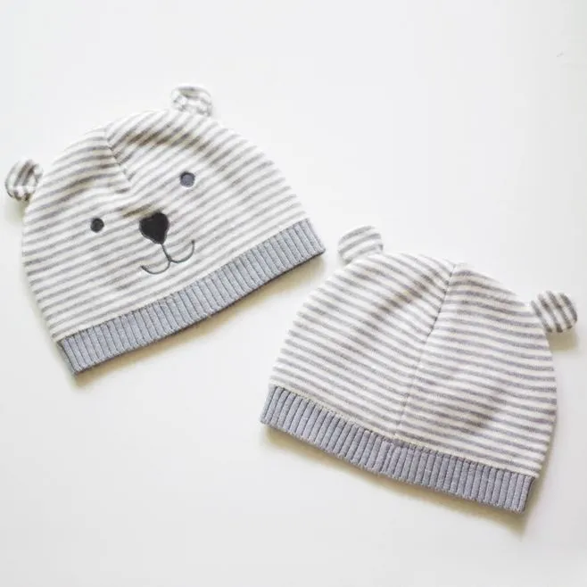 Bébé hiver chaud tricot chapeau infantile enfant en bas âge enfant Crochet bonnet coton belle casquette
