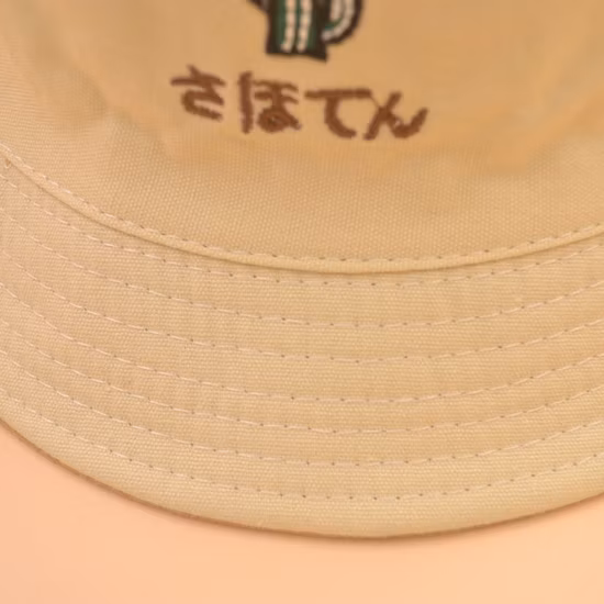 Chapeau seau réversible en coton pour enfants, marque célèbre, Logo personnalisé, été